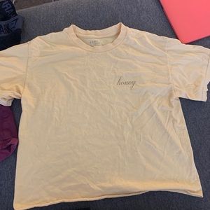 Brandy honey cropped tee